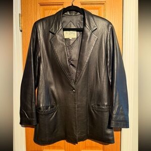 Women's Black Leather Jacket